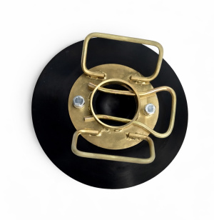 Подпятник в сборе R-45мм (черный с белым кронштейном) Ф380хН90